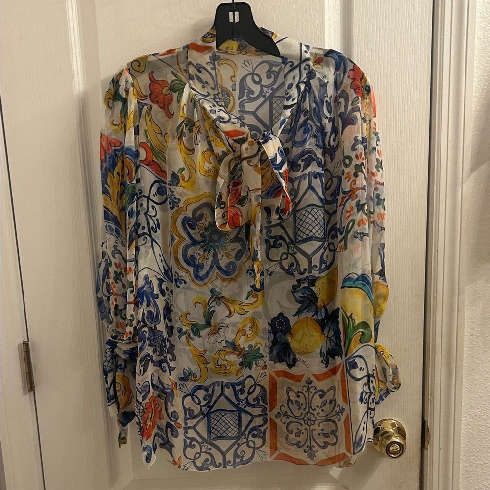 Dolce & Gabbana Multicolor Patterned Blouse